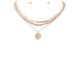 Metal Layered Chain 3-Piece Necklace Set